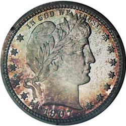 1907 25C PR68 PCGS. CAC