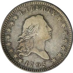 1795 50C 2 Leaves Fine 15 PCGS