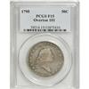 Image 3 : 1795 50C 2 Leaves Fine 15 PCGS