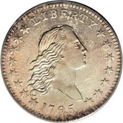 1795 50C 2 Leaves AU58 PCGS