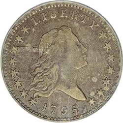 1795 50C 2 Leaves VF25 PCGS