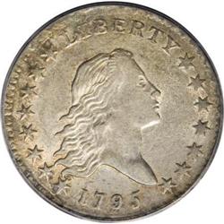 1795 50C 2 Leaves AU55 PCGS