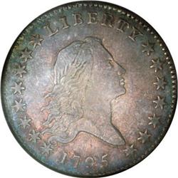 1795 50C 2 Leaves AU55 NGC