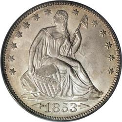 1853 50C Arrows and Rays MS66 PCGS