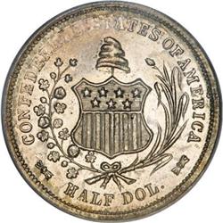 1861 50C Scott Restrike MS63 PCGS