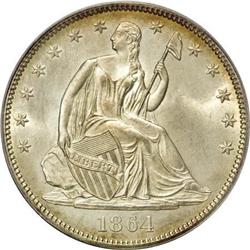 1864 50C MS67 PCGS