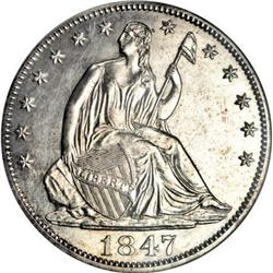 1847 50C PR63 PCGS