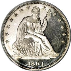 1864 50C PR65 Cameo PCGS