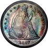 1867 $1 PR65 Cameo PCGS