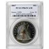 Image 3 : 1867 $1 PR65 Cameo PCGS