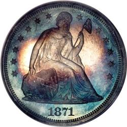 1871 $1 PR66 Cameo PCGS