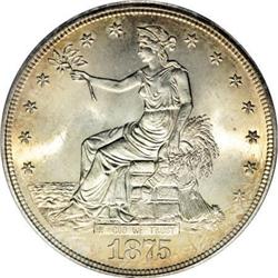 1875 T$1 MS65 PCGS