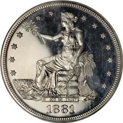 1881 T$1 PR66 Â« Cameo NGC