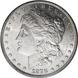 1878 7/8F $1 Weak AU58 PCGS