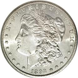 1892-S $1 MS60 NGC