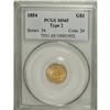 Image 3 : 1854 G$1 Type Two MS65 PCGS