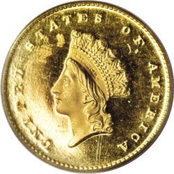 1855 G$1 PR66 Deep Cameo PCGS