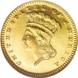 1873 G$1 Closed 3 PR64 NGC