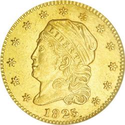 1825 $2 1/2 AU58 NGC