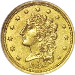 1838-C $2 1/2 AU58 NGC