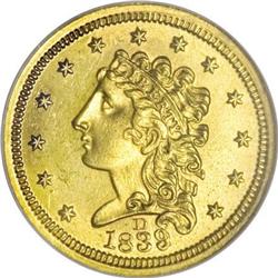 1839-C $2 1/2 MS62 NGC