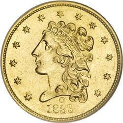 1839-O $2 1/2 MS61 NGC