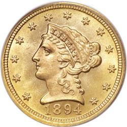 1894 $2 1/2 MS66 PCGS