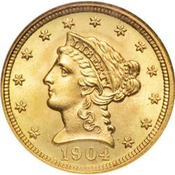 1904 $2 1/2 MS68 NGC