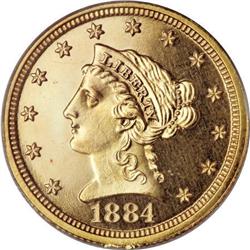 1884 $2 1/2 PR64 Deep Cameo PCGS