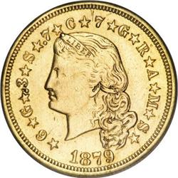 1879 $4 Flowing Hair, Judd-1635, Pollock-1832,