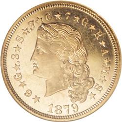 1879 $4 Flowing Hair, Judd-1635, Pollock-1833,