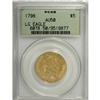 Image 3 : 1798 $5 Large Eagle, Small 8 AU50 PCGS