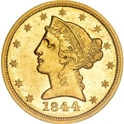 1844-O $5 MS63 NGC
