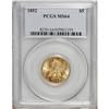 Image 3 : 1852 $5 MS64 PCGS