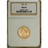 Image 3 : 1852 $5 MS64 NGC