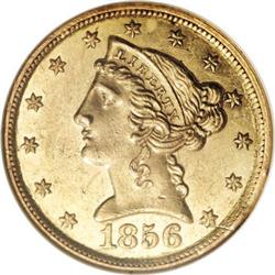 1856-C $5 MS60 NGC