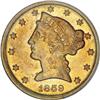 1859-D $5 Large D AU58 PCGS