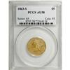 Image 3 : 1863-S $5 AU58 PCGS
