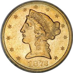 1873-CC $5 MS62 PCGS