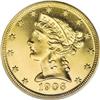 Image 1 : 1906 $5 PR64 Cameo PCGS