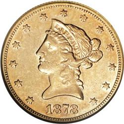 1878-CC $10 AU55 NGC