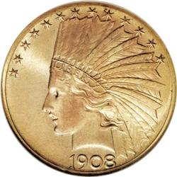 1908-S $10 MS65 NGC