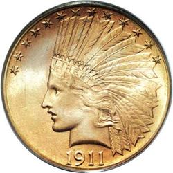 1911-S $10 MS65 PCGS