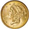 1857-S $20 Bold S MS65 PCGS
