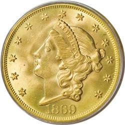 1869 $20 MS65 PCGS