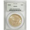 Image 3 : 1869 $20 MS65 PCGS
