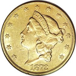 1872-CC $20 AU55 PCGS