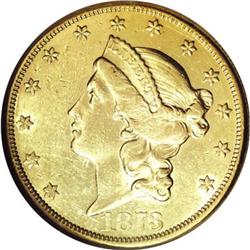 1873-CC $20 AU55 NGC