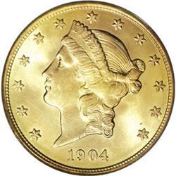 1904 $20 MS66 PCGS