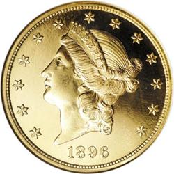 1896 $20 PR66 Deep Cameo NGC